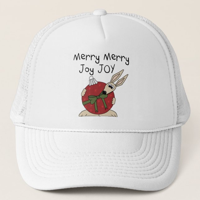 Merry Merry Joy Joy Tshirts and Gifts Trucker Hat (Front)