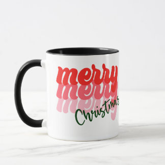 Merry Merry Merry Christmas Gift, Christmas Gift Mug