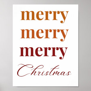 merry merry merry christmas poster