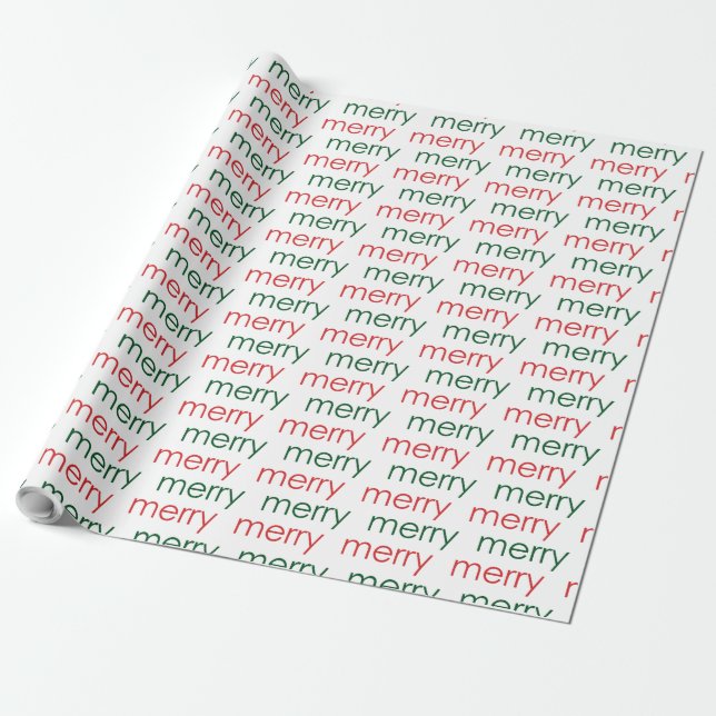Merry Merry Wrapping Paper (Unrolled)