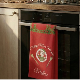 Merry mess maker hand towel