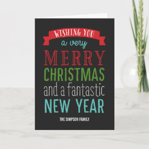 Merry Message Holiday Greeting Card