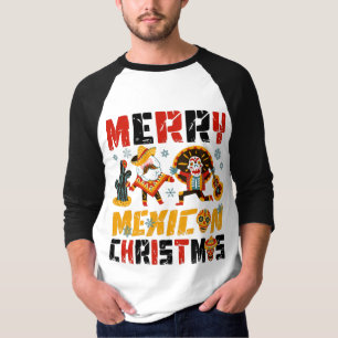 Merry Mexican Christmas New Mexico Santa pyjamas T-Shirt