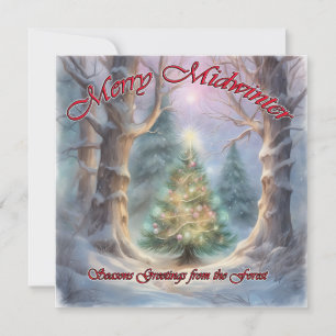 Merry Midwinter, Season's Greetings from the Fores Holiday Card