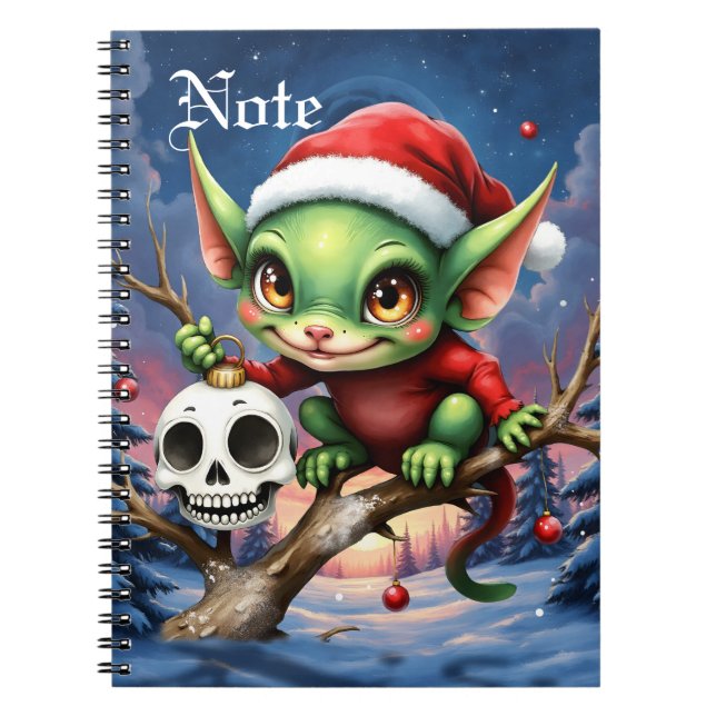 Merry Mischief – The Little Christmas Elf.  Notebook (Front)