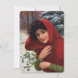 Merry Mistletoe Maiden Invitation