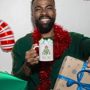 Merry Mistletoe with White Berries Coffee Mug
