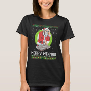 Merry Mixmas Santa Christmas DJ Turntable Music Pr T-Shirt