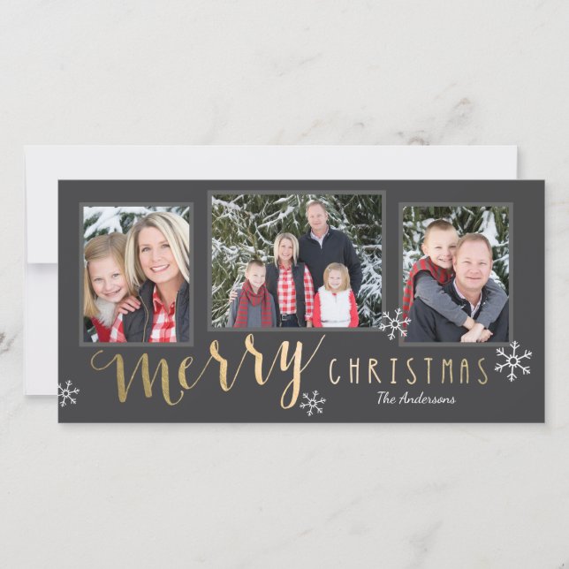 Merry Moments Christmas Photo Card (Front)
