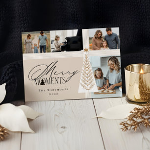 Merry Moments Family Photo Collage  Holiday Card