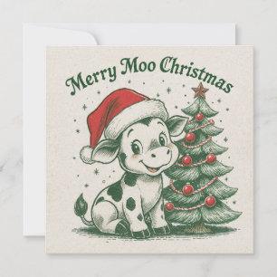 Merry Moo Christmas Invitation