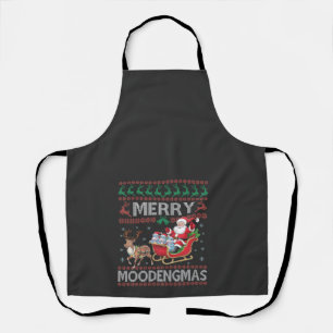 Merry MooDengmas Moo Deng Christmas Santa Hippo Apron