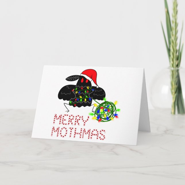 Merry Mothmas Holiday Card (Front)