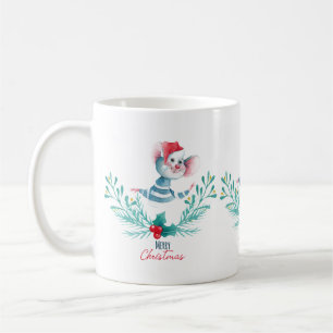 Merry Mouse Christmas Coffee Mug