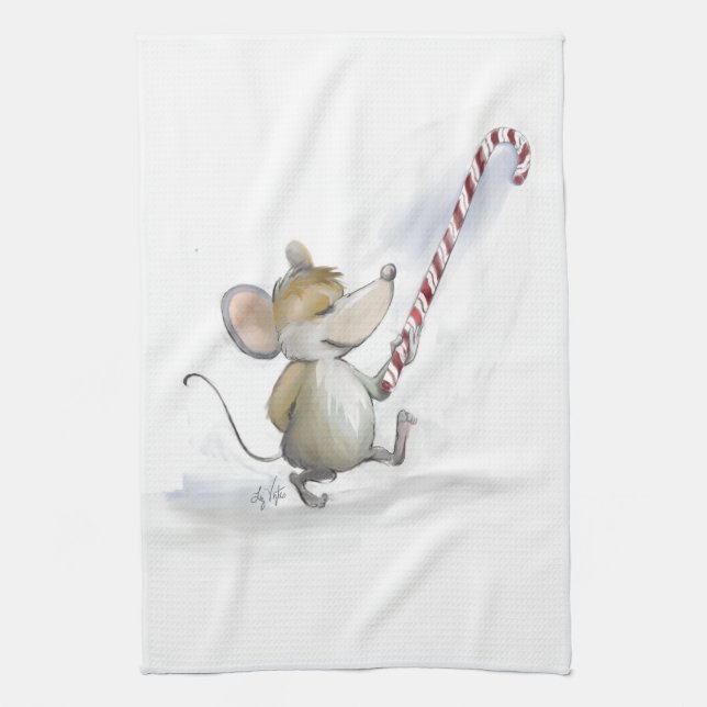 Merry Mouse Moe Kitchen Towel (Vertical)