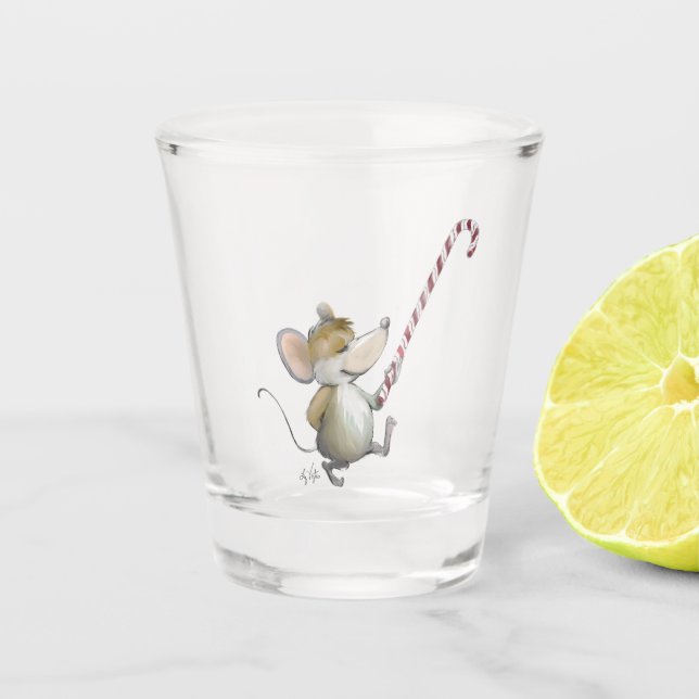 Merry Mouse Moe Shot glass (Front)