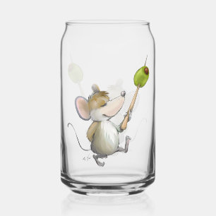 Merry Mouse Moe with Olive Can Glass
