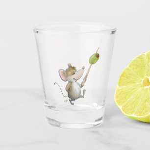 Merry Mouse Moe with Olive Shot glass