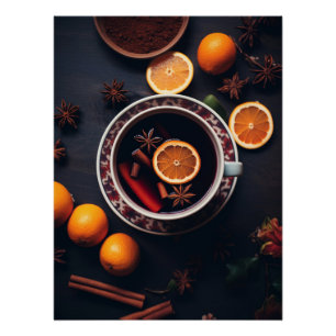 Merry & Mulled   Cosy Holiday Drink Poster