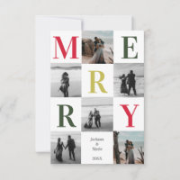 Merry Multi photo Christmas design