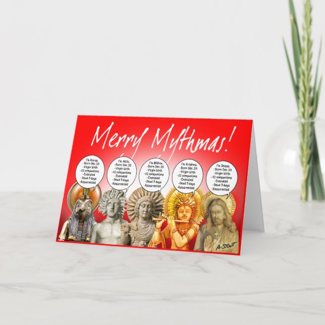 MERRY MYTHMAS! -  HOLIDAY CARD (Front)