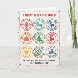Merry Nordic Christmas Icon Card