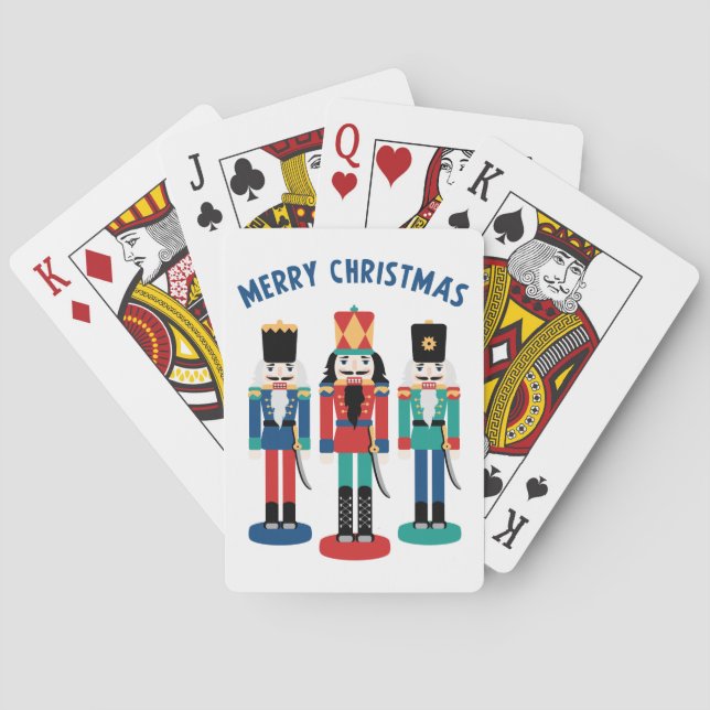 Merry Nutcrackers Playing Cards (Back)