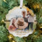 merry ornaments photo family name and year gold