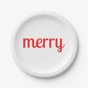 Merry  paper plate