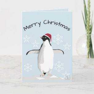 Merry Penguin Christmas card