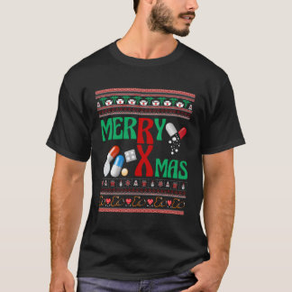 Merry Pharmacists Ugly Pharmacy Technicians T-Shirt