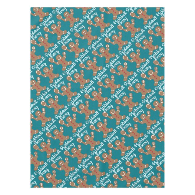 Merry Pickleball Tablecloth (Front)