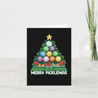 Merry Picklemas Funny Pickleball Christmas Card