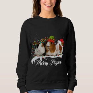 Merry Pigmas 2022 Funny Christmas Tree Xmas light Sweatshirt