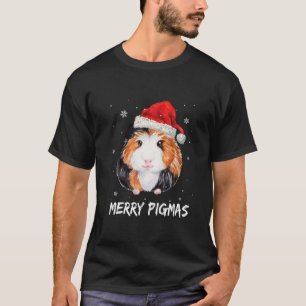 Merry Pigmas Christmas Funny Guinea Pig Lover Gift T-Shirt