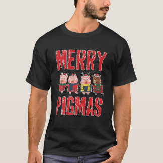 Merry Pigmas Christmas Pig Xmas Party T-Shirt