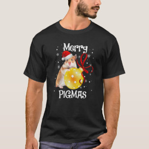 Merry Pigmas Face Mask Guinea Pig for Christmas T-Shirt