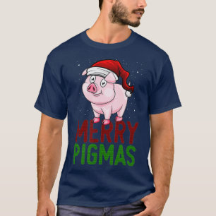 Merry Pigmas Funny Christmas Pig Farming Farm T-Shirt