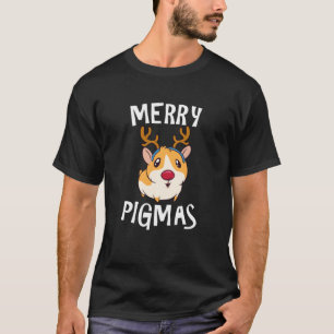 Merry Pigmas  Funny Guinea Pig  Xmas Pajama T-Shirt