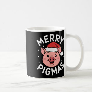 Merry Pigmas Funny Pig Christmas Santa Pig Xmas Fa Coffee Mug