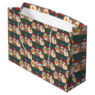 Merry Pigmas Guinea Pig Christmas Animal Lover Large Gift Bag