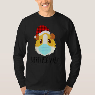 Merry Pigmask Guinea Pig In Mask Family Quarantine T-Shirt