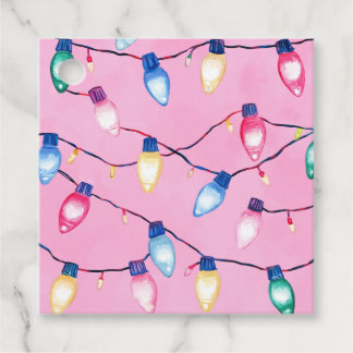 Merry Pinkmis Favour Tags