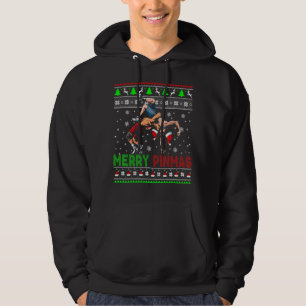 Merry Pinmas Christmas Sweater Santa Wrestling Gr