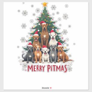 Merry Pitmas Pitbull Dog Ugly Christmas Sweater Tr