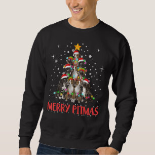 Merry Pitmas Pitbull Dog Ugly Christmas Sweater Tr