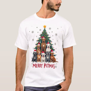 Merry Pitmas Pitbull Dog Ugly Christmas Sweater Tr