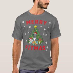 Merry Pitmas Pitbull Puppy Kitten Fairy Cute T-Shirt