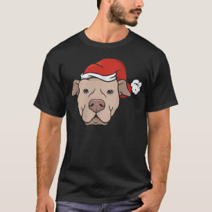 Merry Pitmas Pitbull Santa Claus Dog Pittie Christ T-Shirt