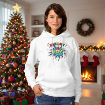 Merry Pop: Festive Comic Art Santa Hat Christmas H